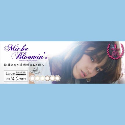 ミッシュ ブルーミン マンスリー (クォーターヴェール シリーズ/イノセント シリーズ)/ミッシュブルーミン/1ヶ月(1MONTH)カラコンを使ったクチコミ(1枚目)