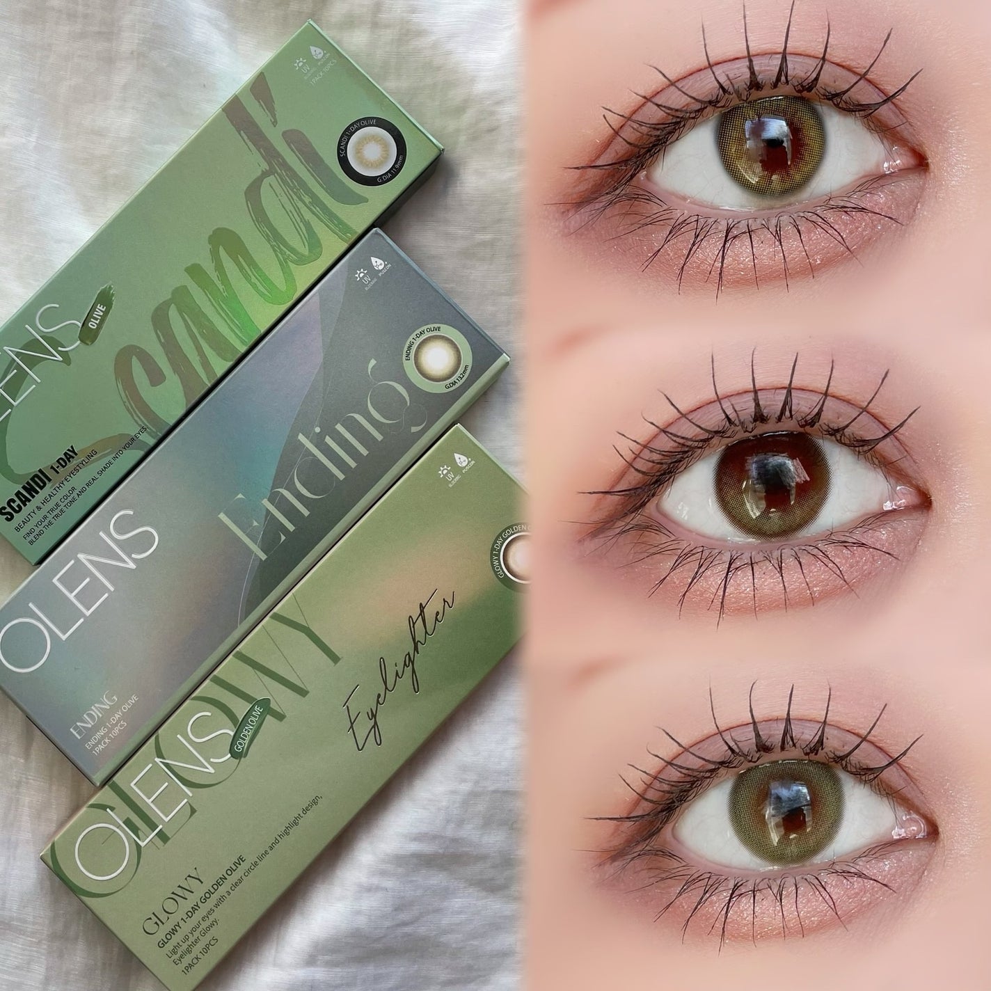 Glowy 1day/OLENS/ワンデー(1DAY)カラコンを使ったクチコミ(5枚目)