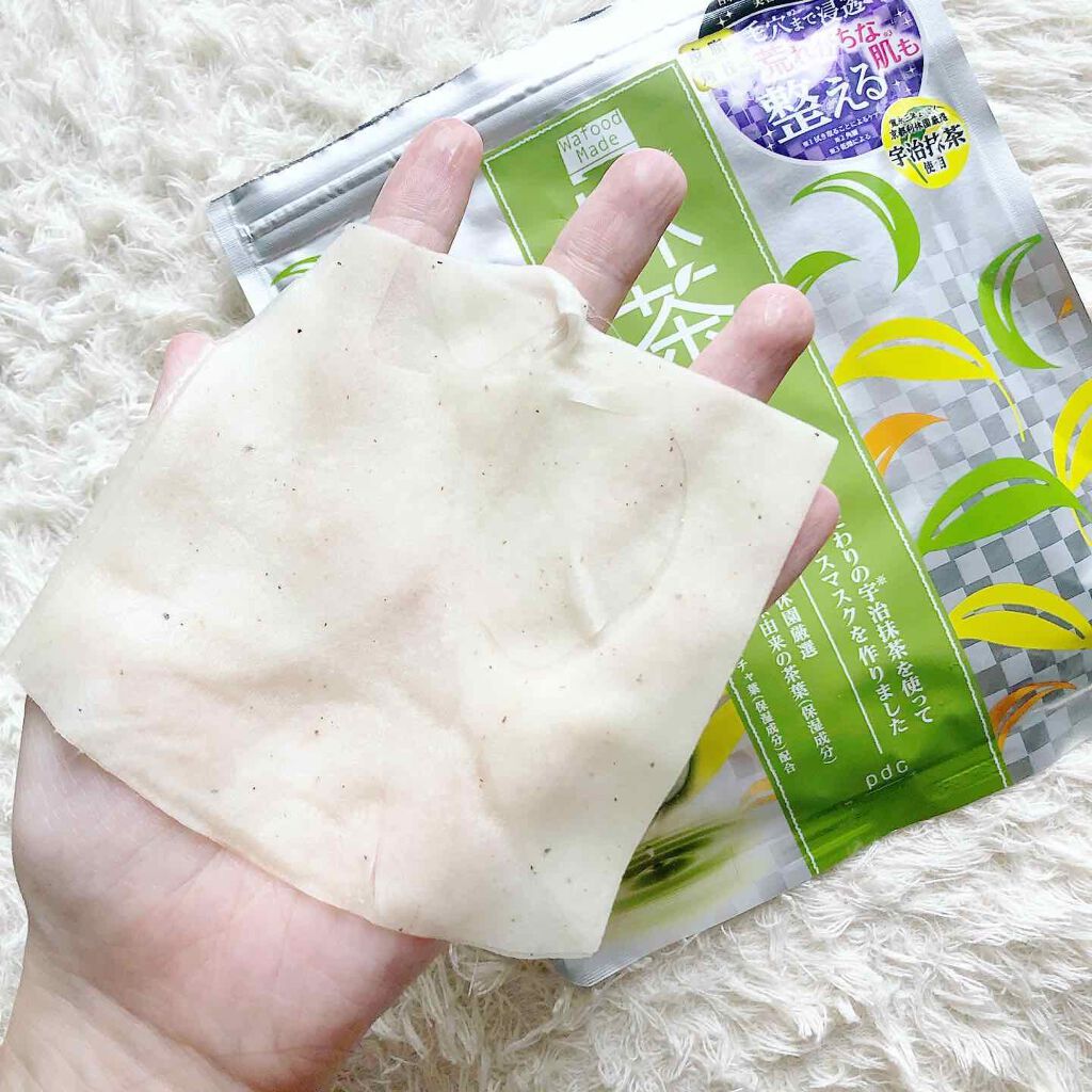 ワフードメイド 宇治抹茶マスク/pdc/シートマスク・パックを使ったクチコミ(2枚目)