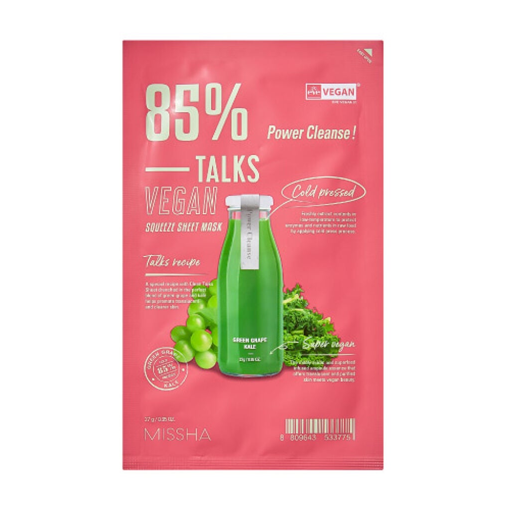 ヴィーガンスクイーズ シートマスク PEACEFUL JUICY