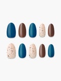 TPUネイルチップ(shape:Almond) 04 ブルーグリーンチップ (Blue Green Chip)