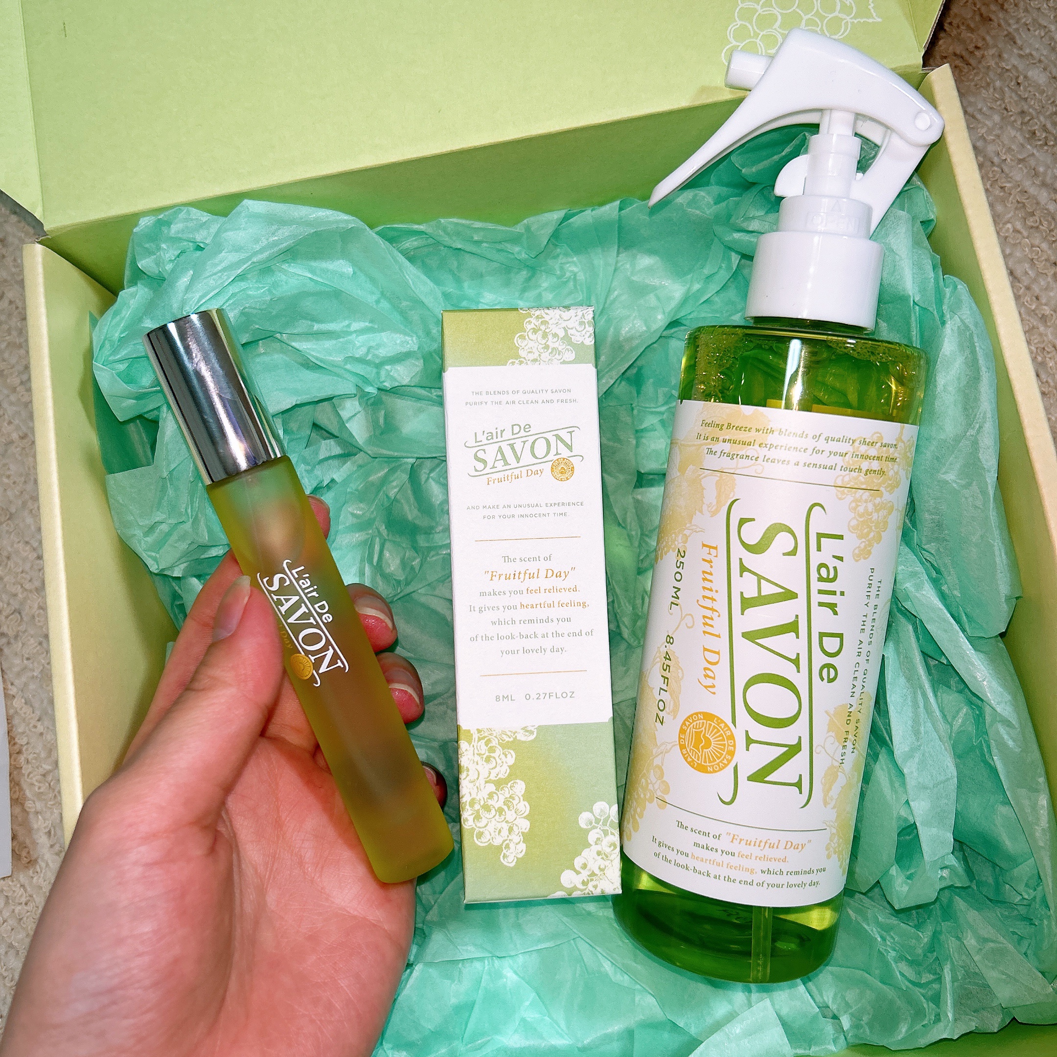 ファブリックスプレー（フルーツフルデイ）/レールデュサボン/ファブリックミストを使ったクチコミ（1枚目）