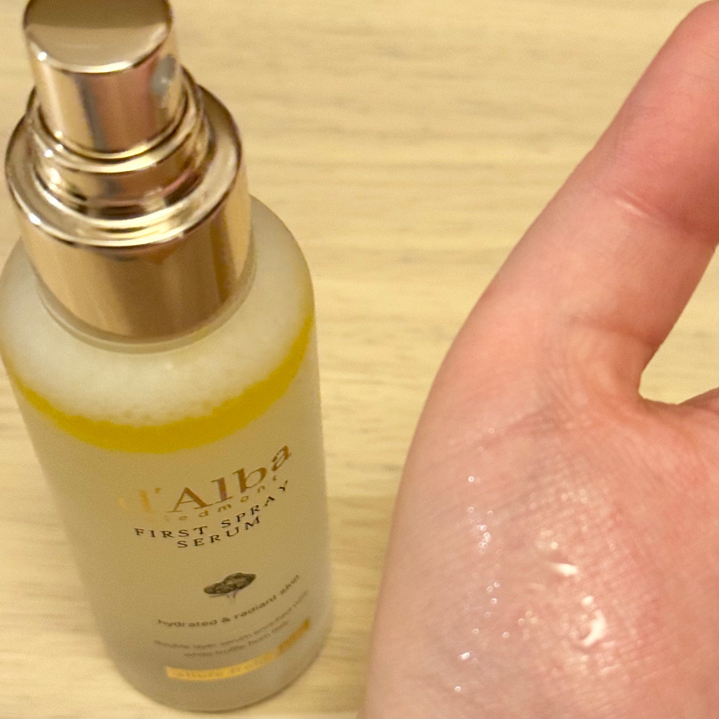 ダルバ ホワイトトリュフファーストスプレーセラム/ダルバ/ミスト状化粧水を使ったクチコミ(2枚目)