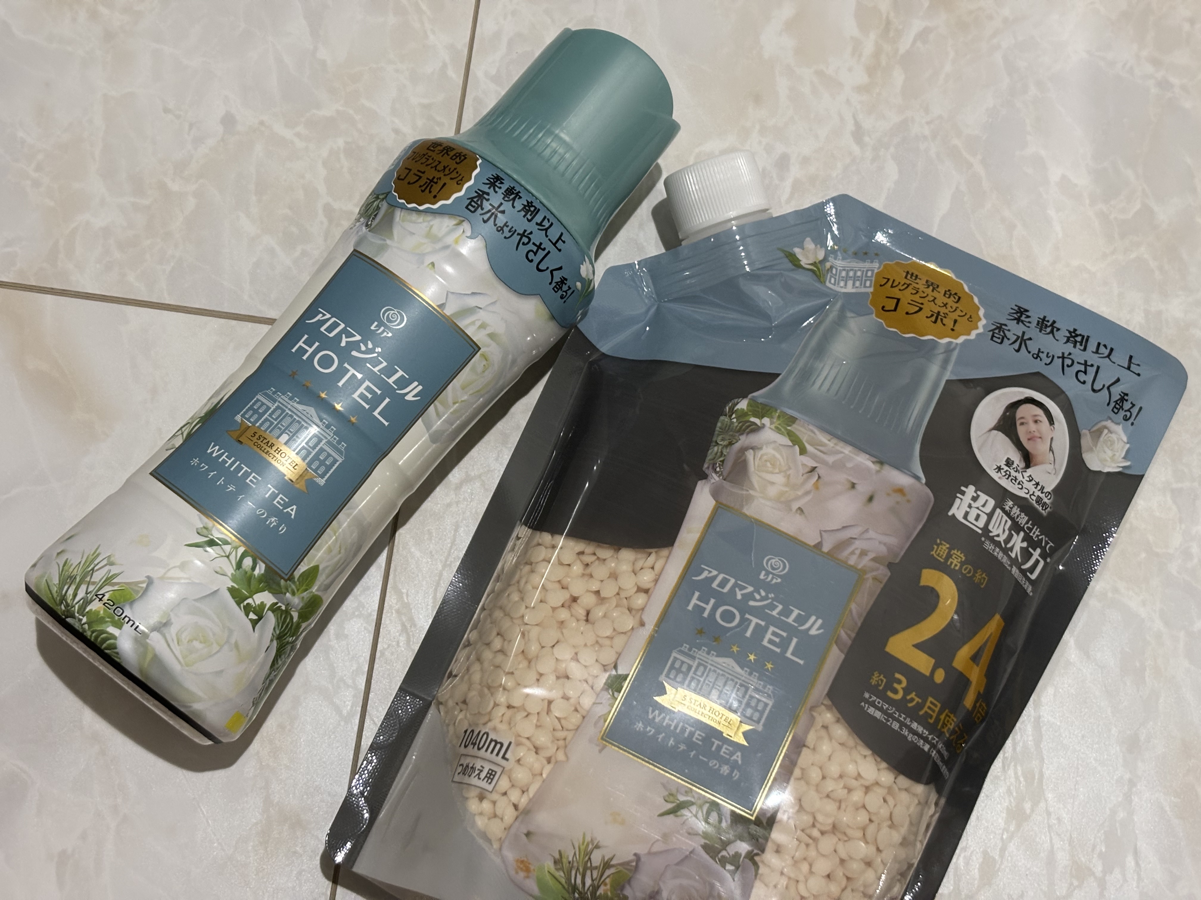 レノア アロマジュエル ホワイトティーの香り/レノア/柔軟剤を使ったクチコミ（1枚目）