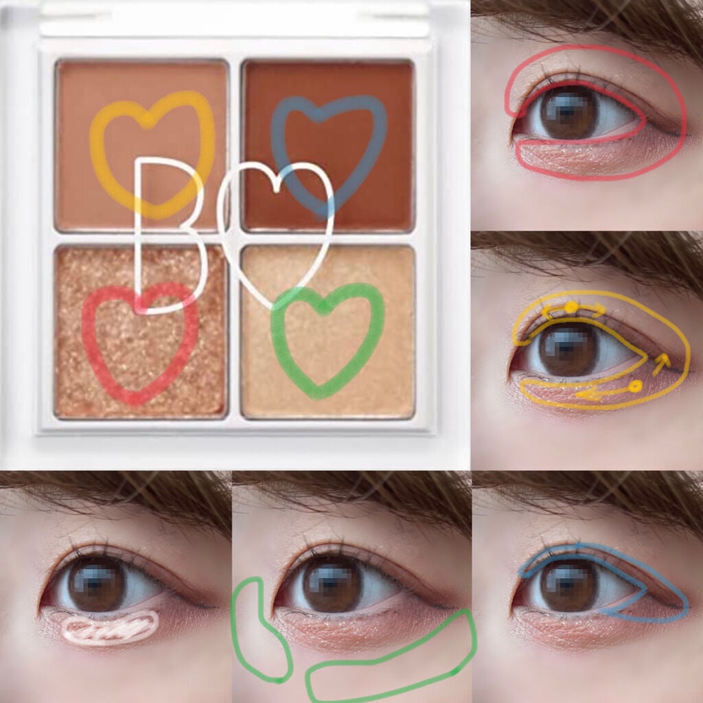 THE アイパレR/b idol/アイシャドウパレットを使ったクチコミ(3枚目)