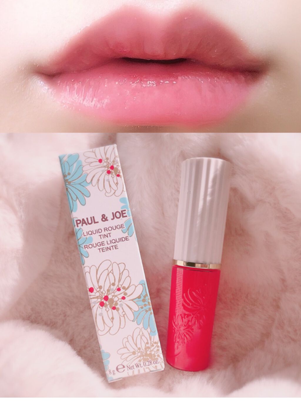 リキッドルージュ ティント(1/5新発売) 02　チュチュ バレリーナ（可憐に舞うスウィートピンク）/PAUL & JOE BEAUTE/リップティントを使ったクチコミ（2枚目）