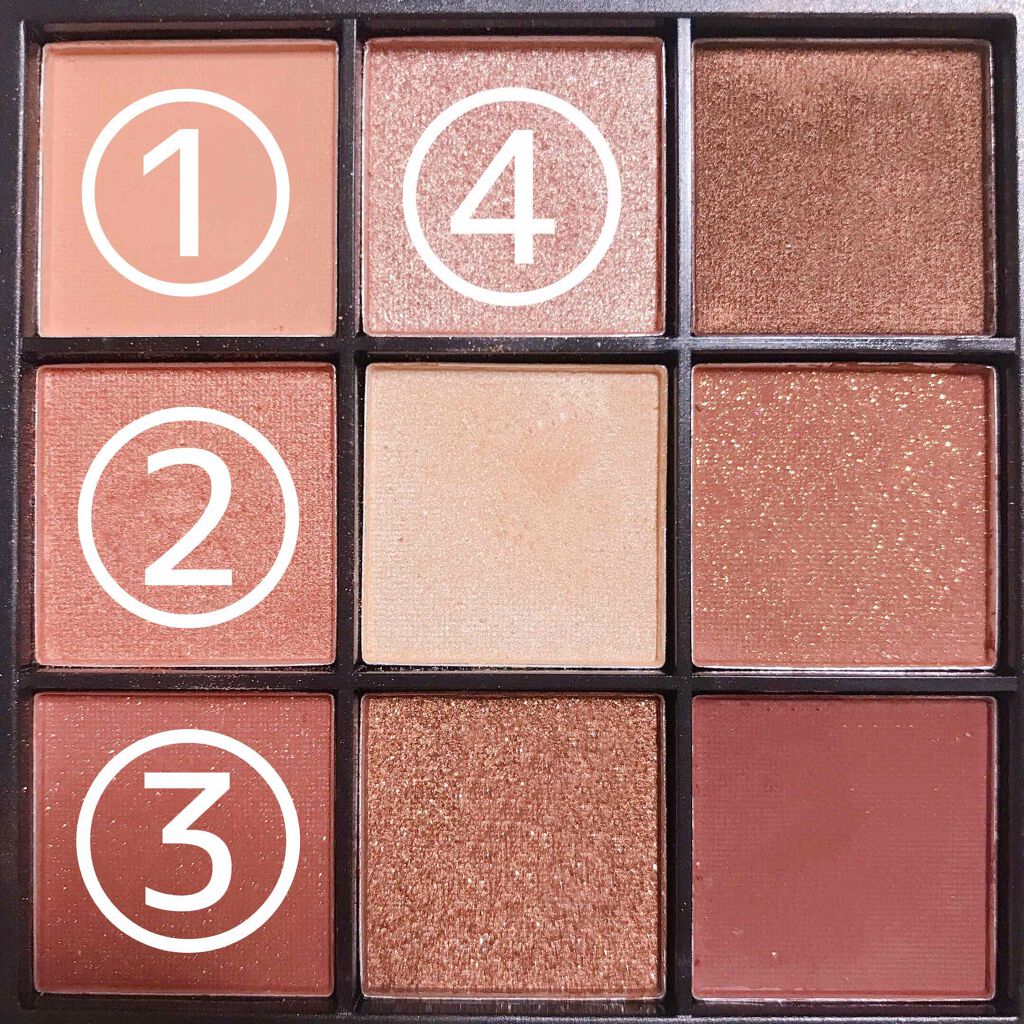 UR GLAM　BLOOMING EYE COLOR PALETTE/U R GLAM/アイシャドウパレットを使ったクチコミ（2枚目）