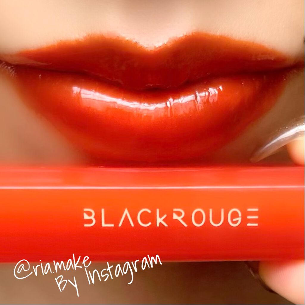 HALF&HALF WATER TINT /BLACK ROUGE/リップグロスを使ったクチコミ(9枚目)