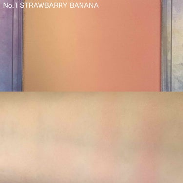 コットン ミックス チーク No.1　STRAWBERRY BANANA/MISSHA/パウダーチークを使ったクチコミ（2枚目）