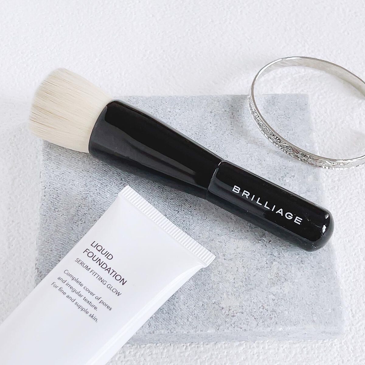 マルチファンデーションブラシ/ブリリアージュ/メイクブラシを使ったクチコミ(1枚目)