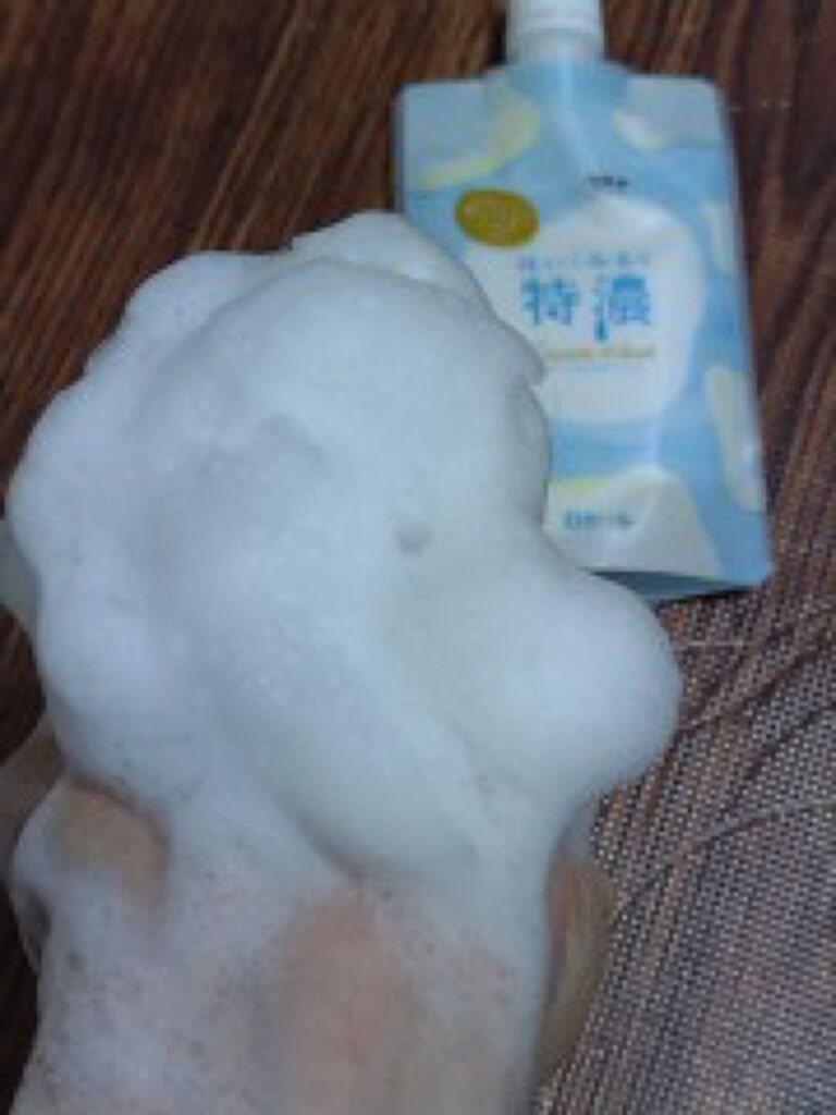 はい！みるく特濃 クリームウォッシュ/ロゼット/洗顔フォームを使ったクチコミ（3枚目）