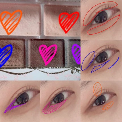 パーフェクトマルチアイズ 01 ローズブラウン/キャンメイク/アイシャドウパレットを使ったクチコミ(3枚目)