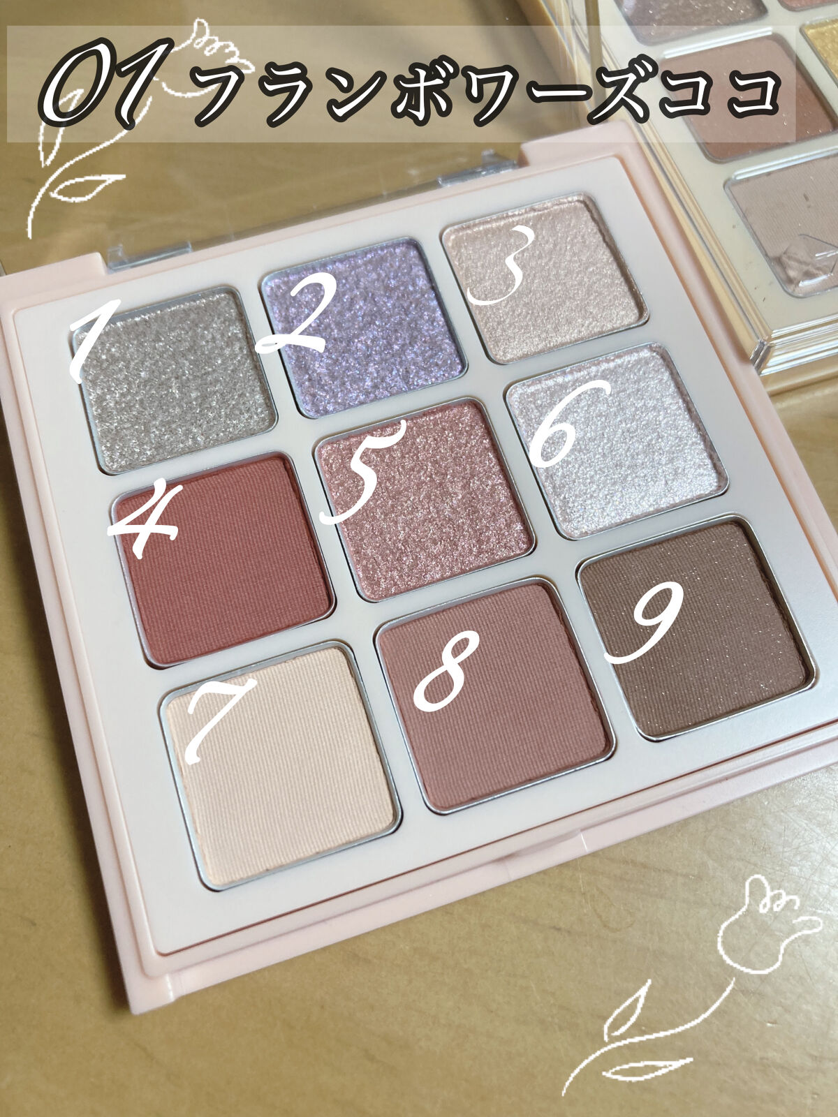 マテリアルカラーパレット/leur charme/アイシャドウパレットを使ったクチコミ（2枚目）