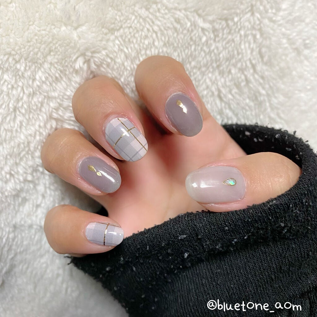 ジェルネイルシール/キャンドゥ/ネイルシールを使ったクチコミ(4枚目)