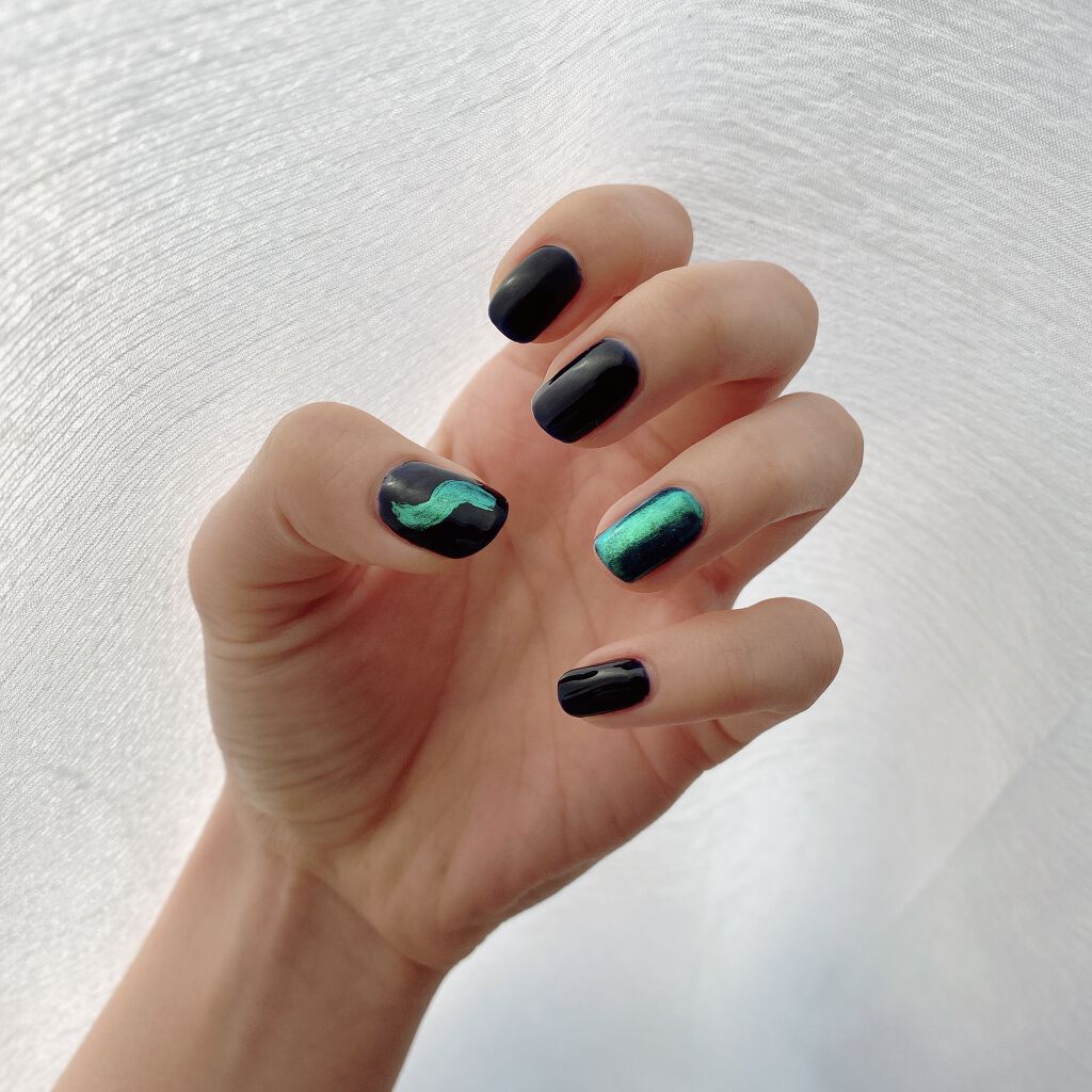 ウィークリージェル NE-7 ミッドナイトスリープ(Midnight Sleep)/HOMEI/ジェルネイルを使ったクチコミ（1枚目）