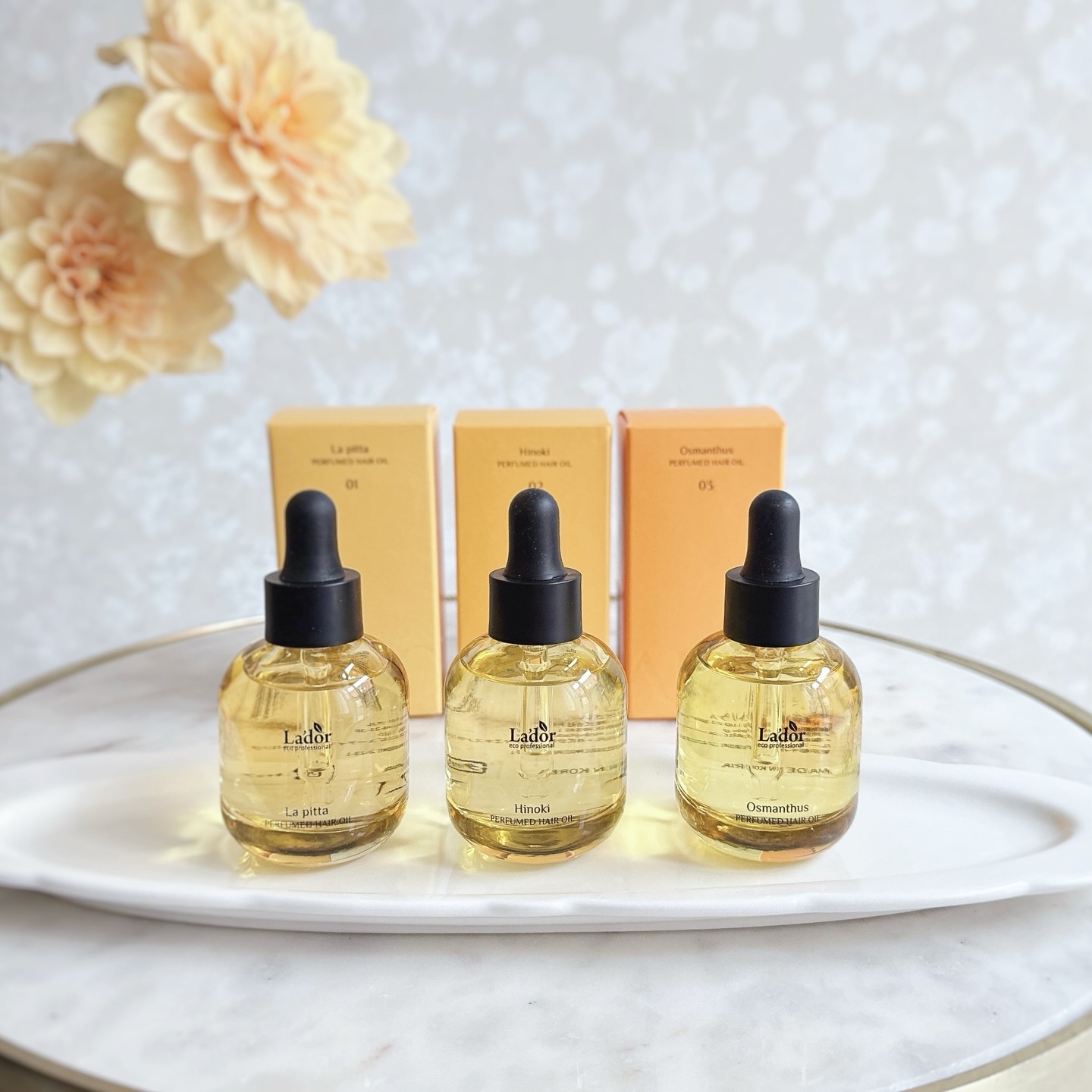 パフュームヘアオイル ヒノキ/La'dor/ヘアオイルを使ったクチコミ（1枚目）