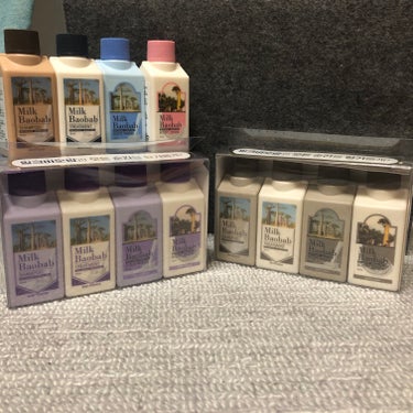 【購入メモ📝】

ミルクバオバブ トラベルキット 
各1799円

全４種  70ml 
シャンプー 
トリートメント 
ボディウォッシュ 
ボディーローション

いきなり大きいの買うのも怖いので、
ト