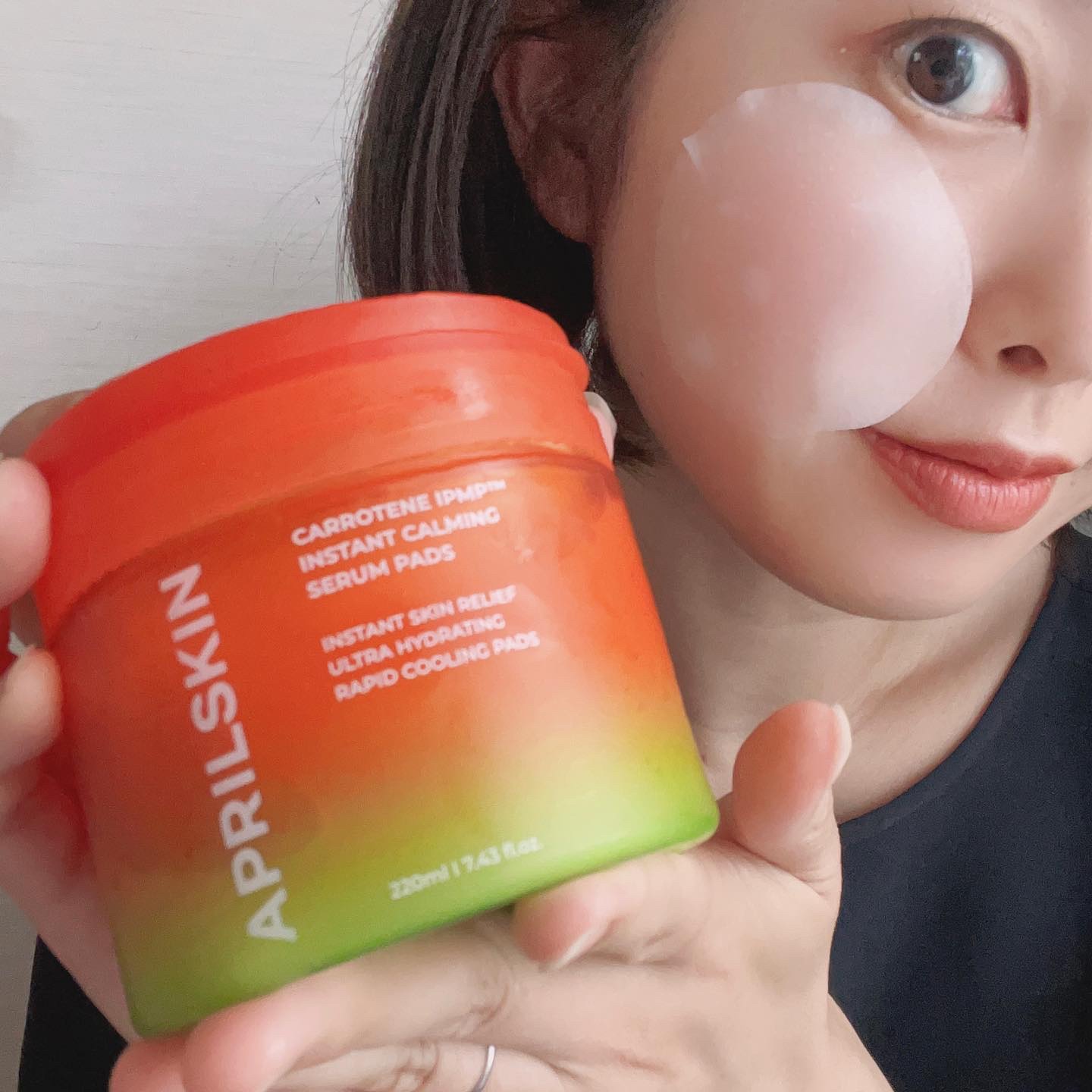 カロテンIPMP(TM) ブレミッシュカーミングセラムパッド/APRILSKIN/トナーパッドを使ったクチコミ（2枚目）