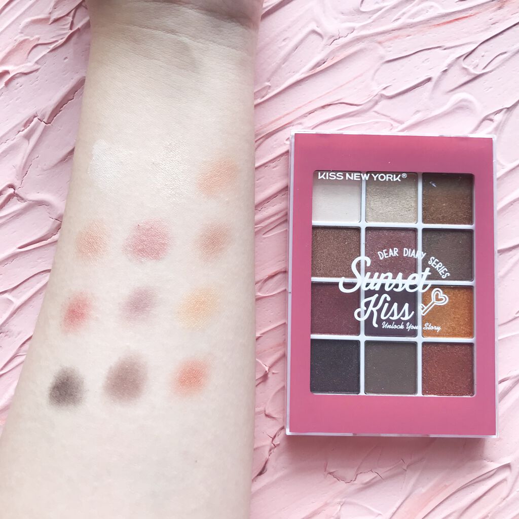 ディアダイアリー・サンセットキス/KISS NEW YORK/アイシャドウパレットを使ったクチコミ（2枚目）