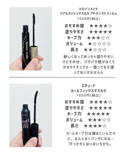 ハンオールフィックスマスカラ/rom&nd/マスカラを使ったクチコミ(4枚目)