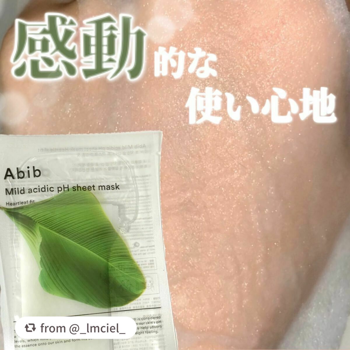 弱酸性pHシートマスク ドクダミフィット/Abib /シートマスク・パックを使ったクチコミ(1枚目)