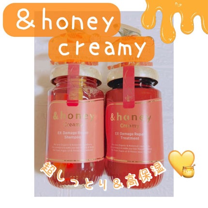 Creamy EXダメージリペアシャンプー1.0/ヘアトリートメント2.0/&honey/市販シャンプーを使ったクチコミ(1枚目)