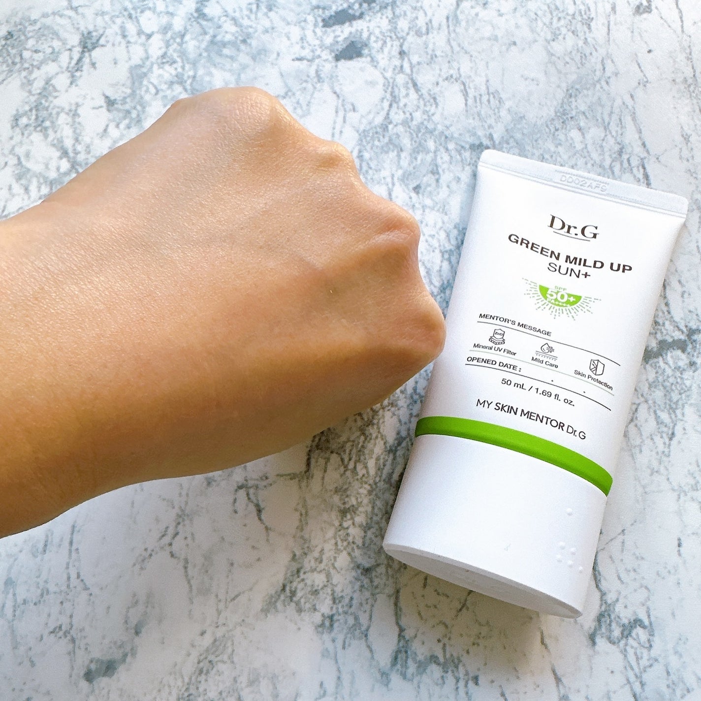 グリーンマイルドアップサンプラス/Dr.G/日焼け止めクリームを使ったクチコミ(5枚目)
