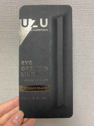 EYE OPENING LINER BLACK/UZU BY FLOWFUSHI/リキッドアイライナーを使ったクチコミ（1枚目）