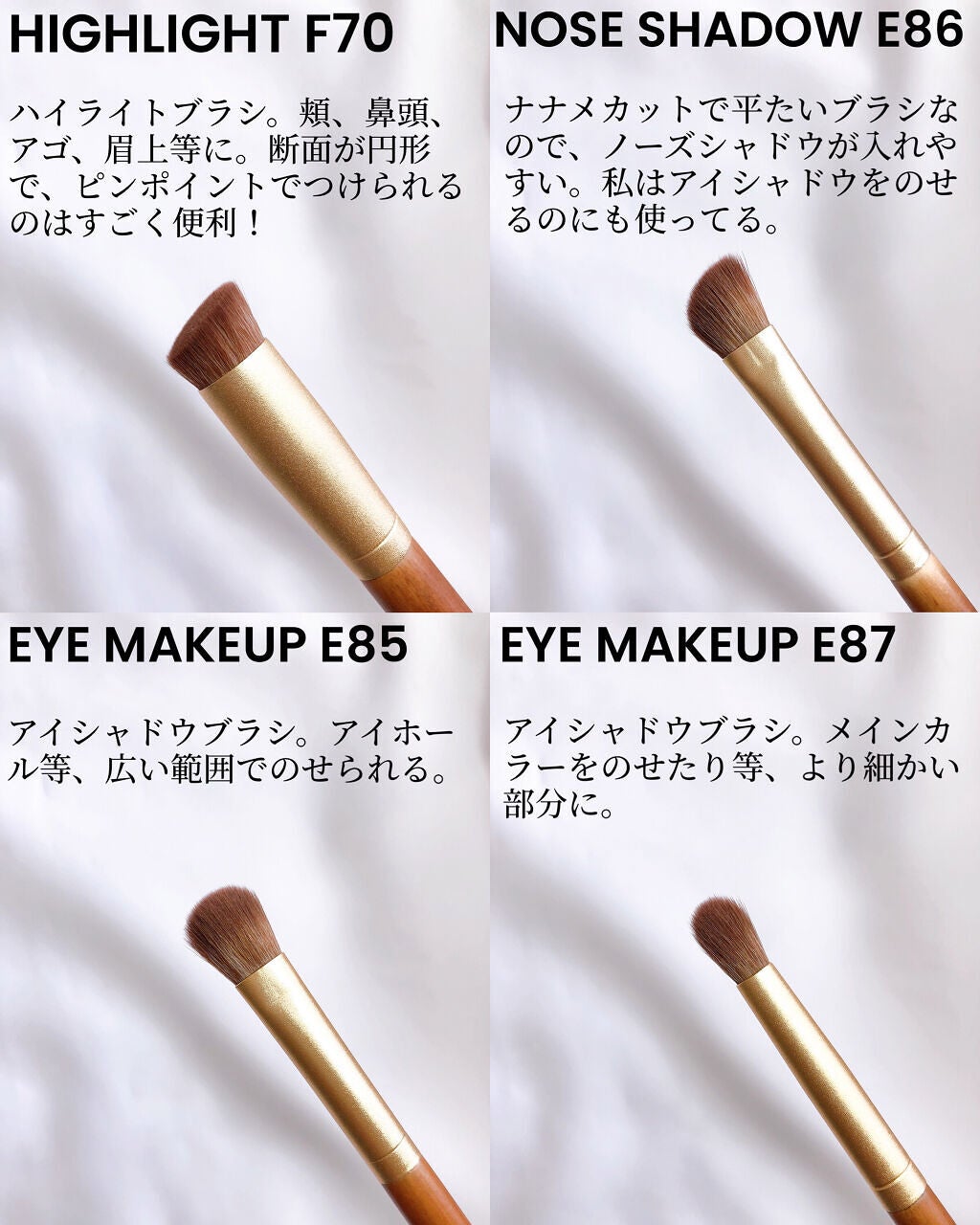 SIXPLUS X MARILYN 10本メイクアップブラシセット/SIXPLUS/メイクブラシを使ったクチコミ(6枚目)