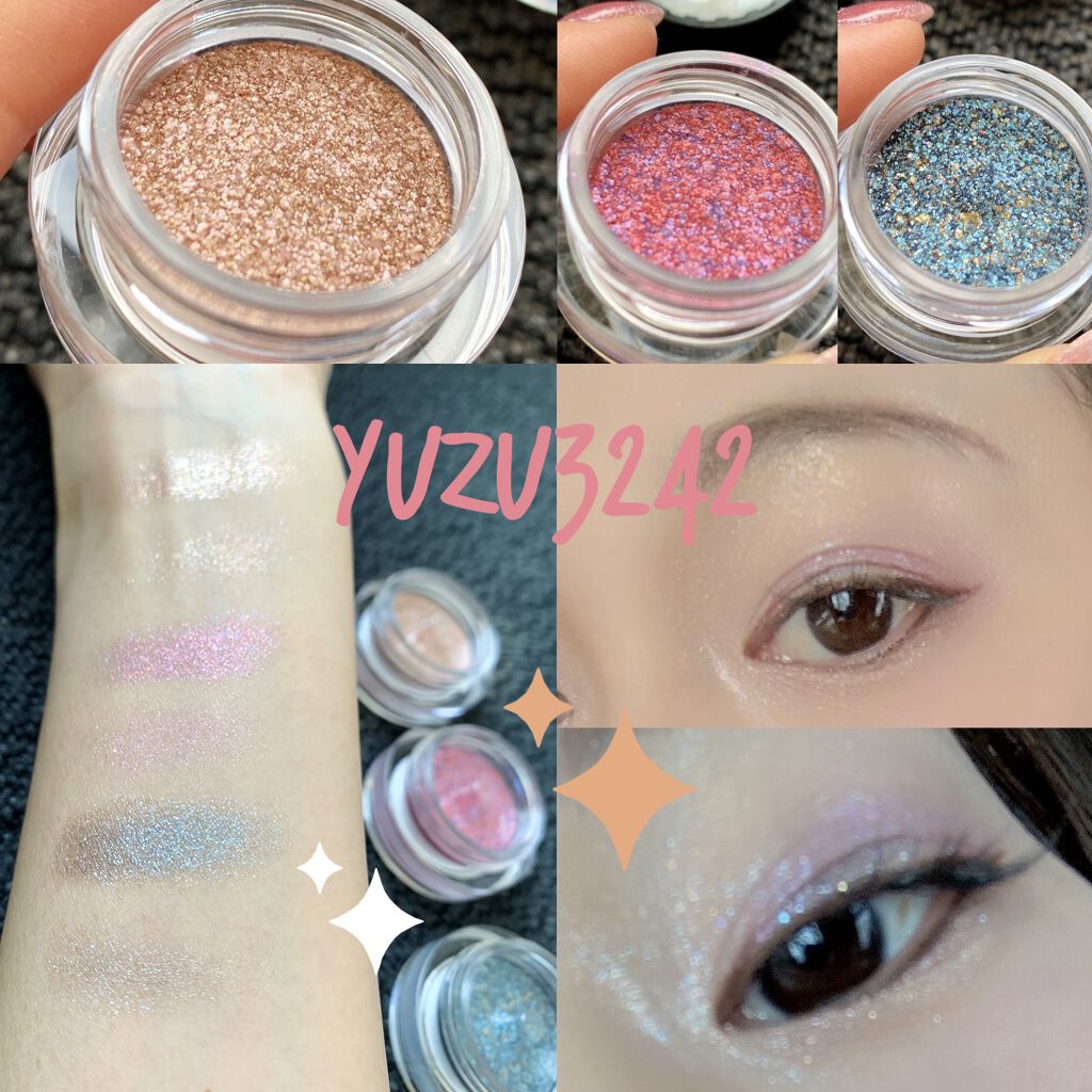 プリズムカラーピグメント 02 ピンク×パープル/Witch's Pouch/単色アイシャドウを使ったクチコミ（2枚目）