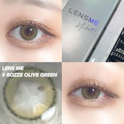 ロゼオリーブグリーン/LENSME/カラーコンタクトレンズを使ったクチコミ(1枚目)