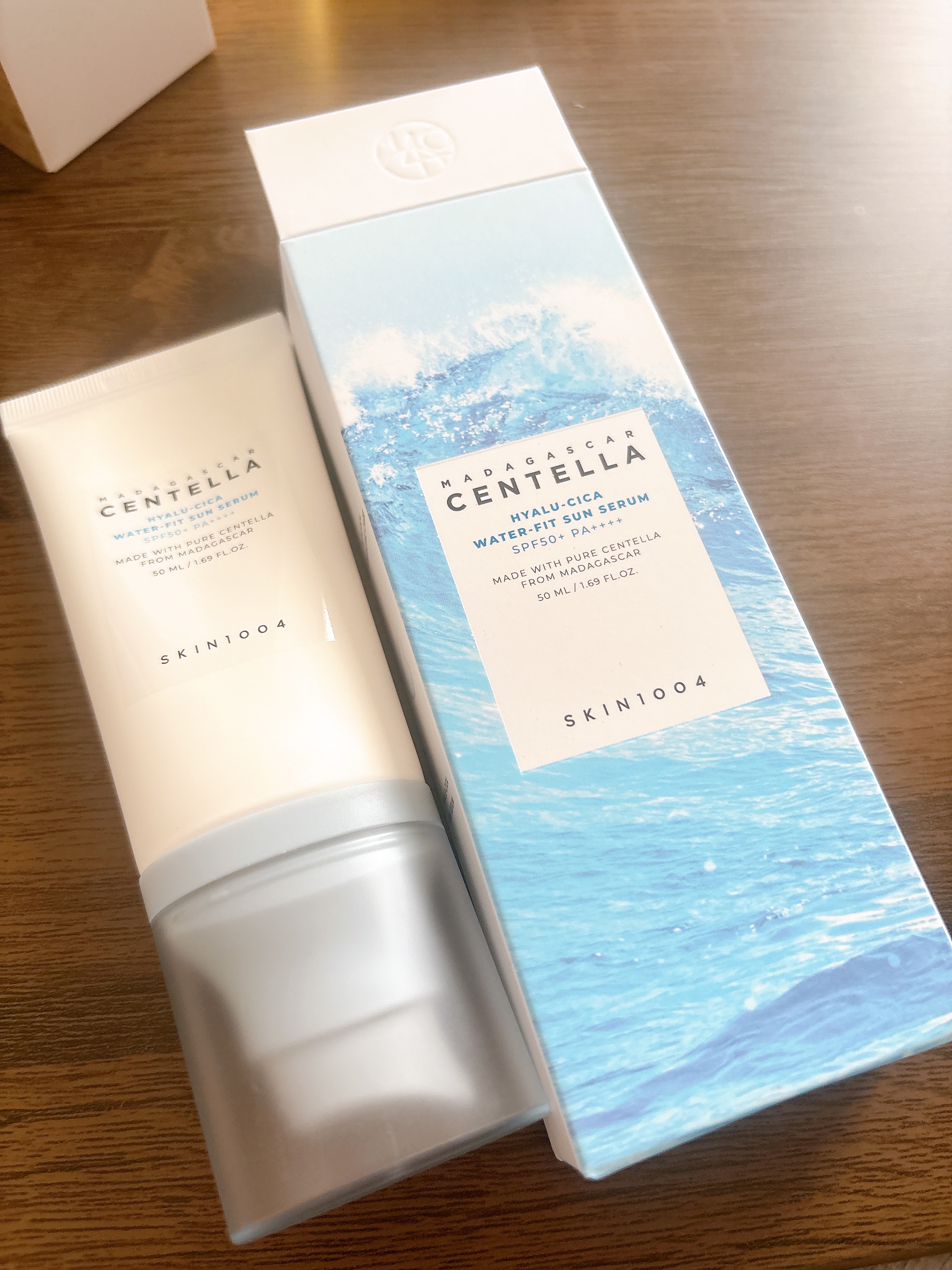 ヒアルーシカ ウォーターフィット サンセラム/SKIN1004/日焼け止めローションを使ったクチコミ（3枚目）