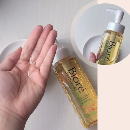 ビオレ ザ クレンズ オイルメイク落とし 金木犀の香り/ビオレ/オイルクレンジングを使ったクチコミ(5枚目)