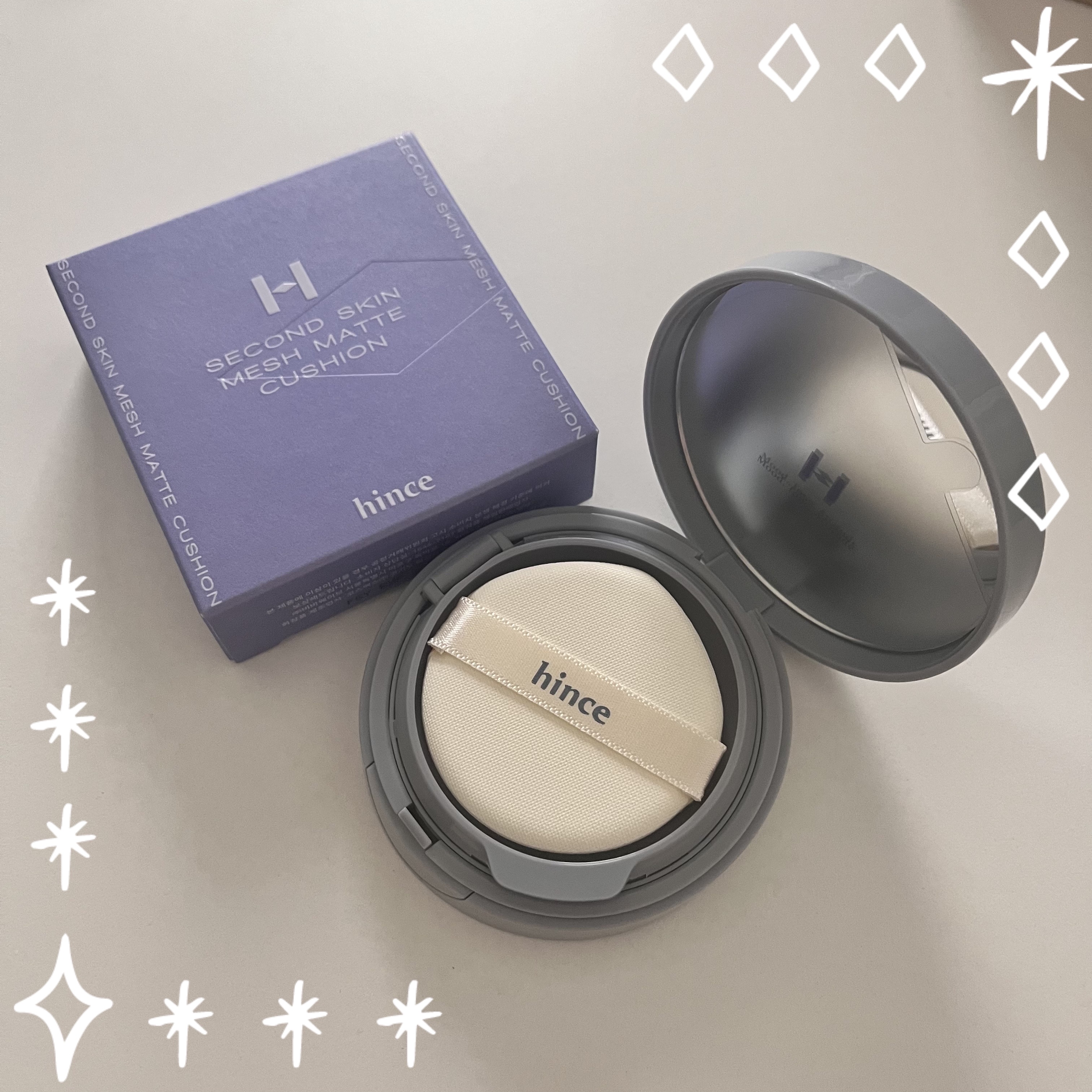 セカンドスキンメッシュマットクッション 15 ロージー/hince/クッションファンデーションを使ったクチコミ（1枚目）