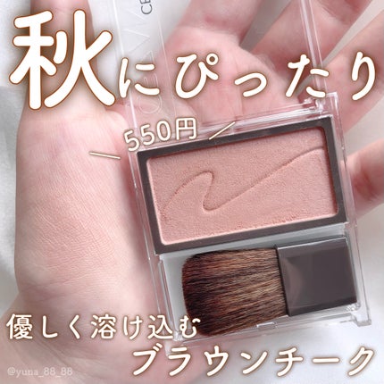 チークブラッシュ/CEZANNE/パウダーチークを使ったクチコミ(1枚目)