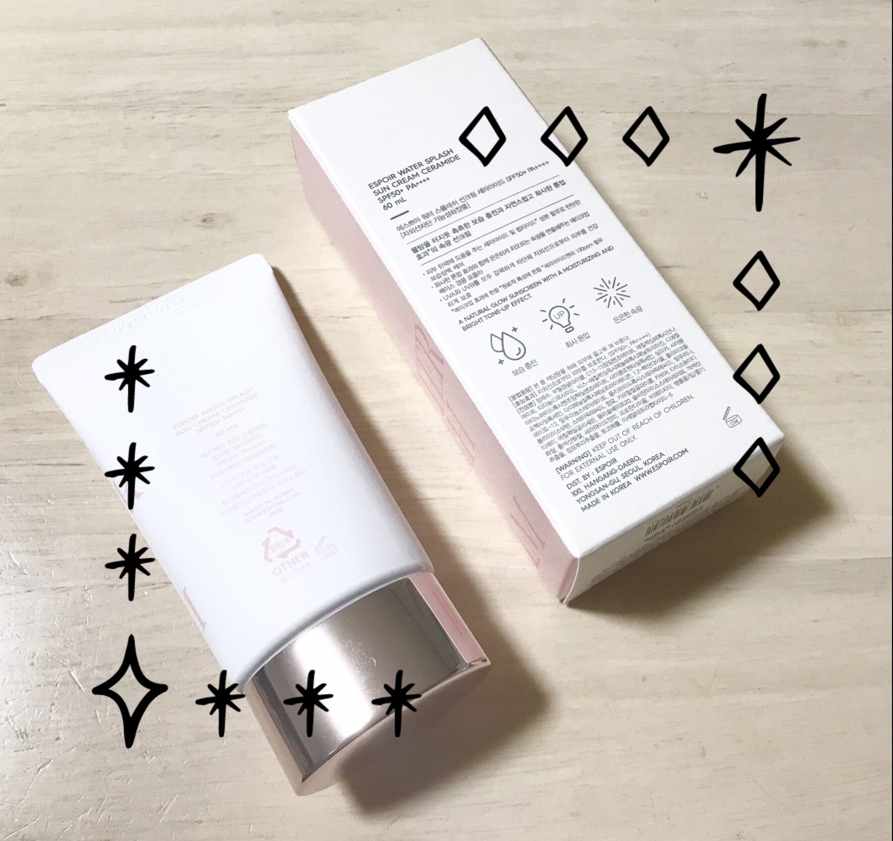 ウォータースプラッシュシカトーンアップクリーム/espoir/化粧下地を使ったクチコミ（2枚目）