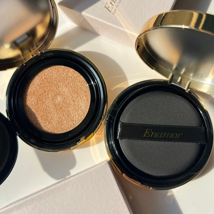 ライトフィット ハーフグロウ クッションファンデーション/Enamor/クッションファンデーションを使ったクチコミ(6枚目)