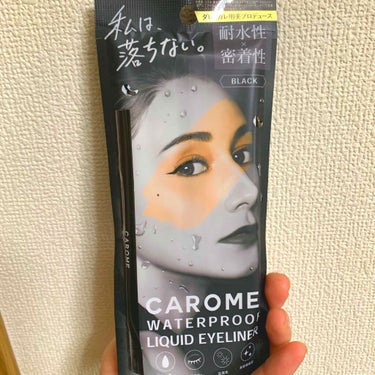 ウォータープルーフ リキッドアイライナー/CAROME./リキッドアイライナーを使ったクチコミ（1枚目）