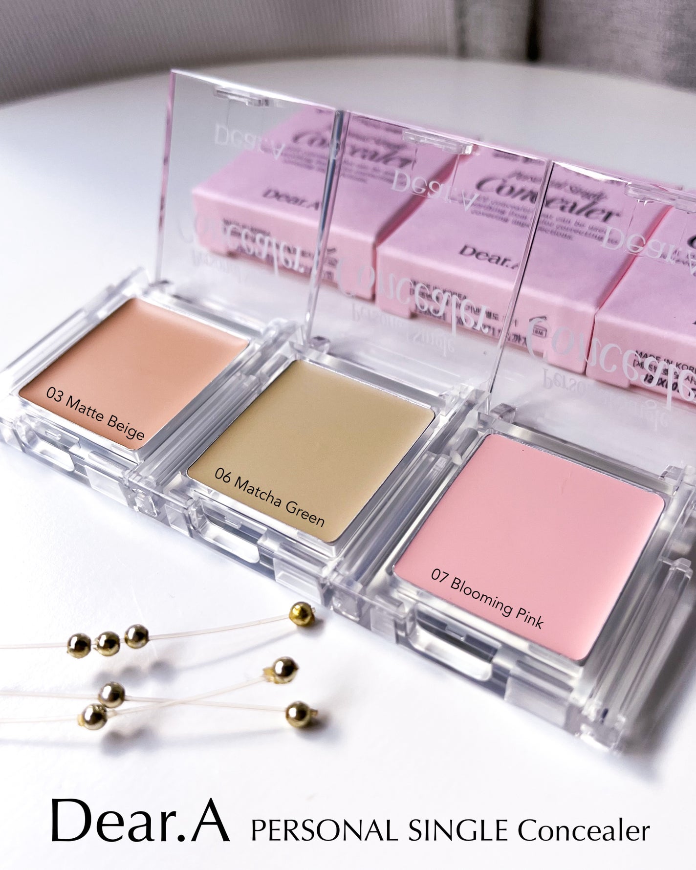 パーソナルシングルコンシーラー/Dear.A/パレットコンシーラーを使ったクチコミ(2枚目)