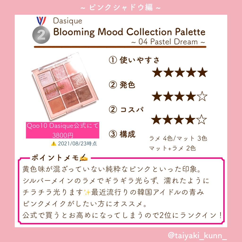 シャドウパレット/dasique/アイシャドウパレットを使ったクチコミ(4枚目)