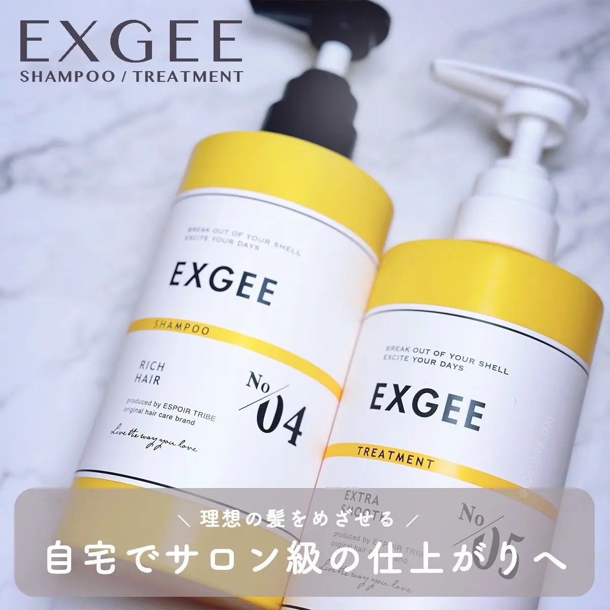 エグジー シャンプー／トリートメント トリートメント 400g/EXGEE/市販シャンプーを使ったクチコミ（1枚目）