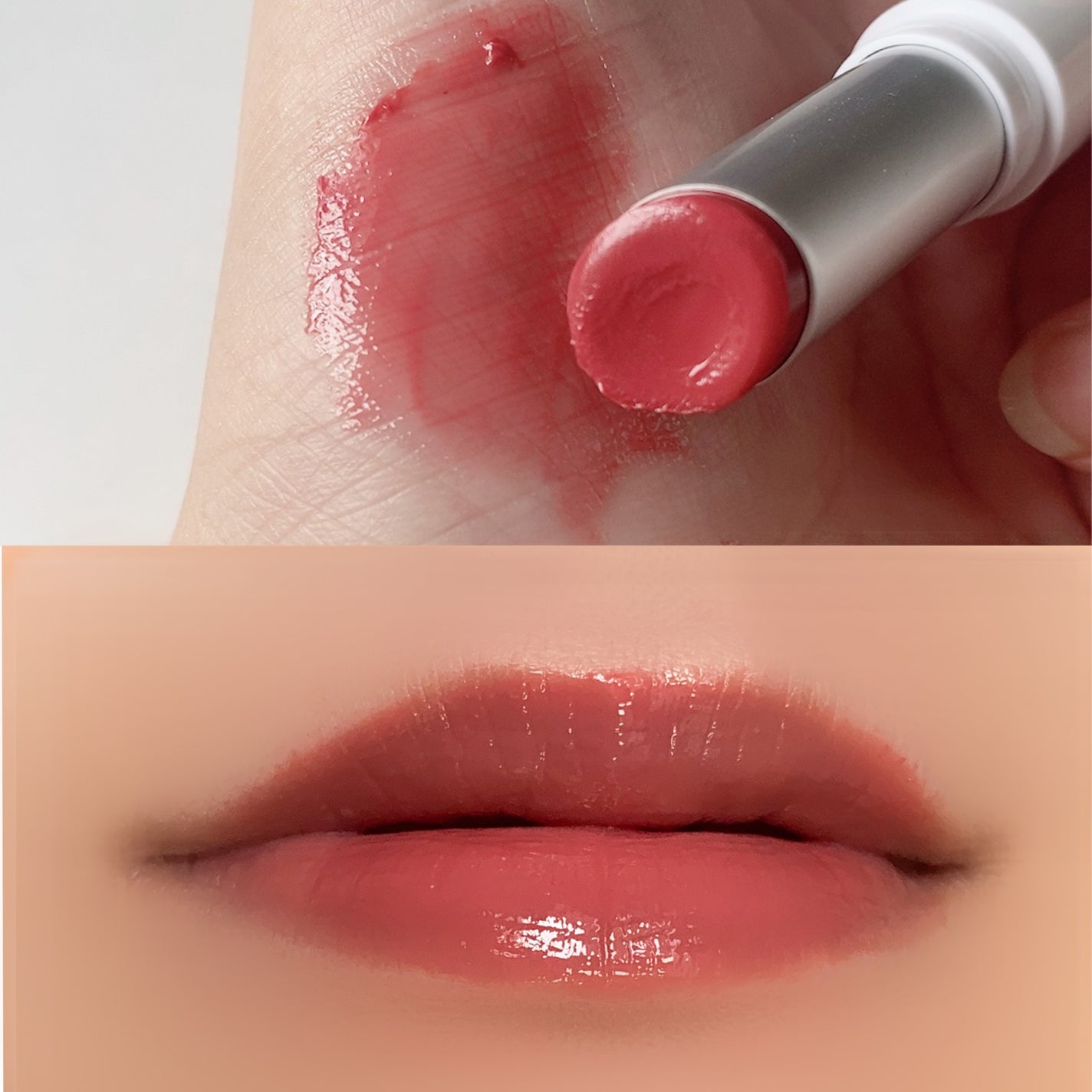 グラスティングメルティングバーム/rom&nd/リップバームを使ったクチコミ(4枚目)