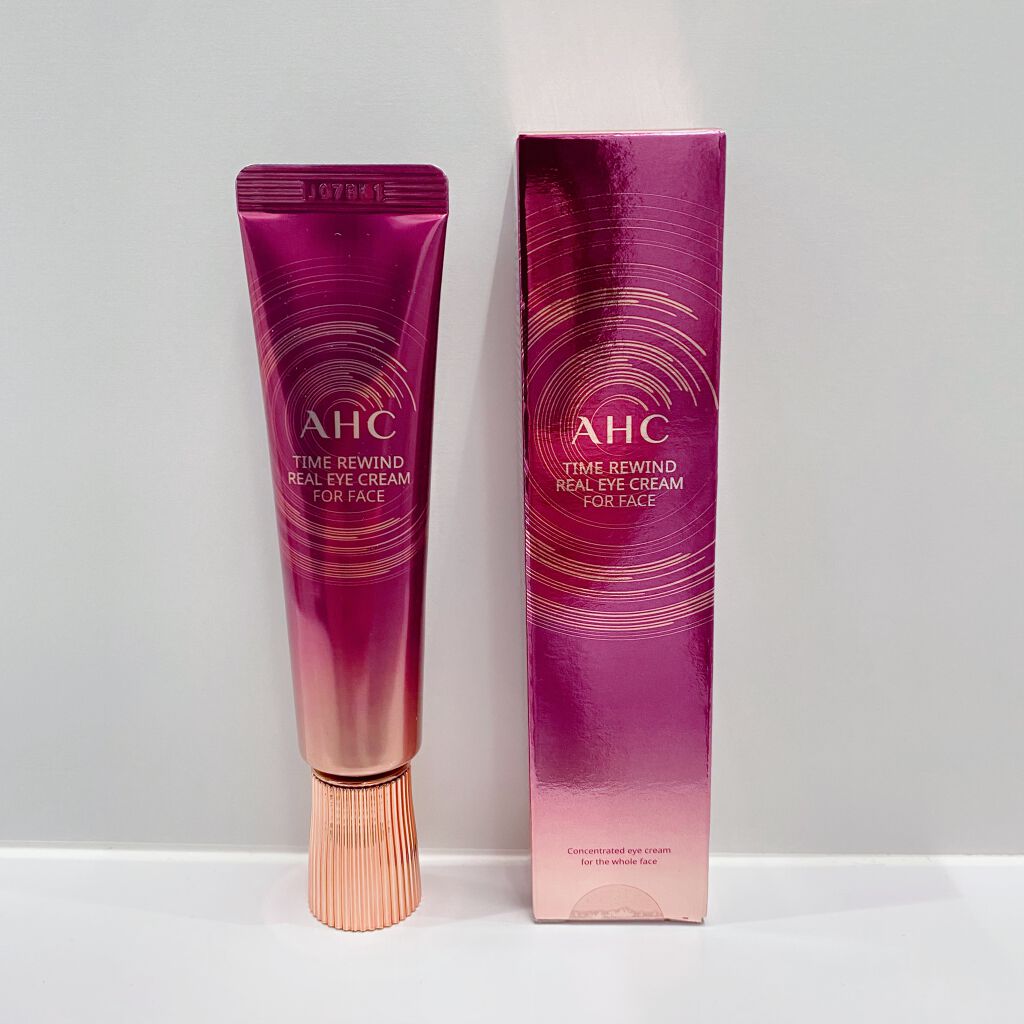 タイム リワインド リアル アイ クリーム フォー フェイス/AHC/フェイスクリームを使ったクチコミ（1枚目）