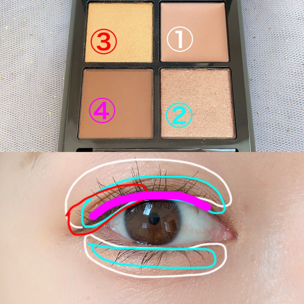 ディメンショナルビジョンアイパレットアリー/THREE/ジェル・クリームアイシャドウを使ったクチコミ(3枚目)