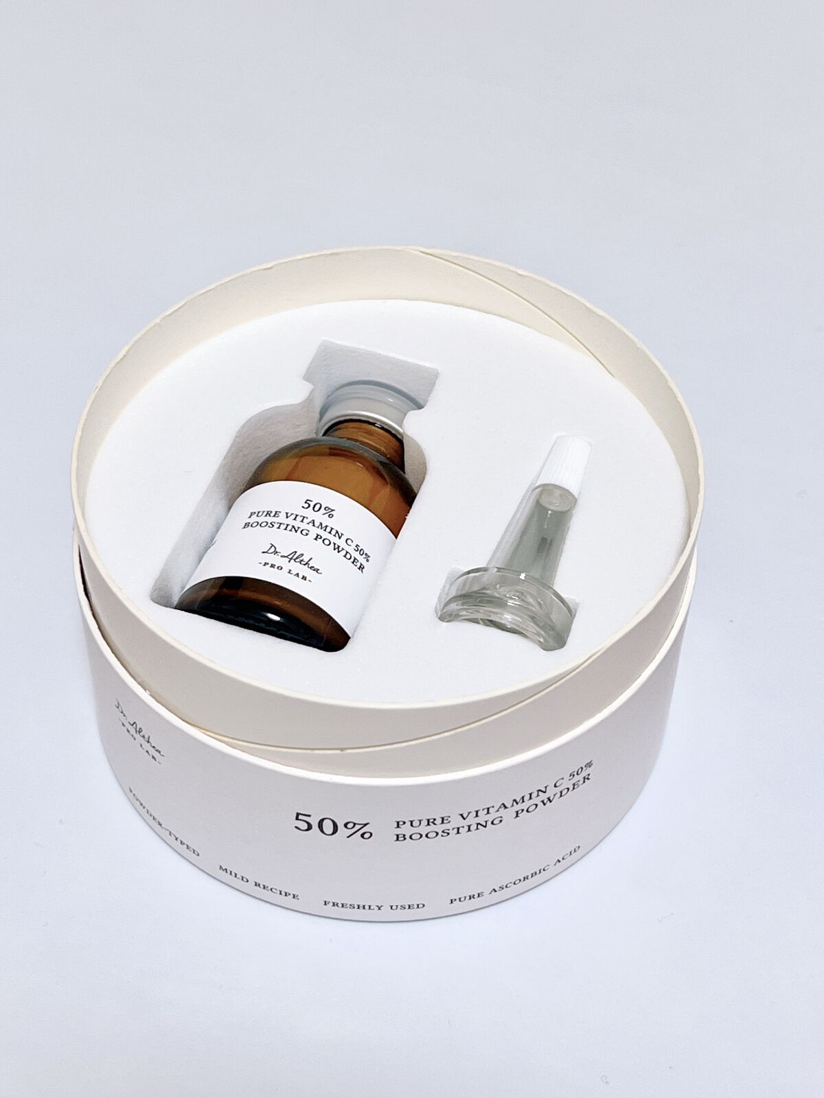 ピュアビタミンC 50％ ブースティングパウダー/Dr.Althea/フェイスパウダーを使ったクチコミ（3枚目）