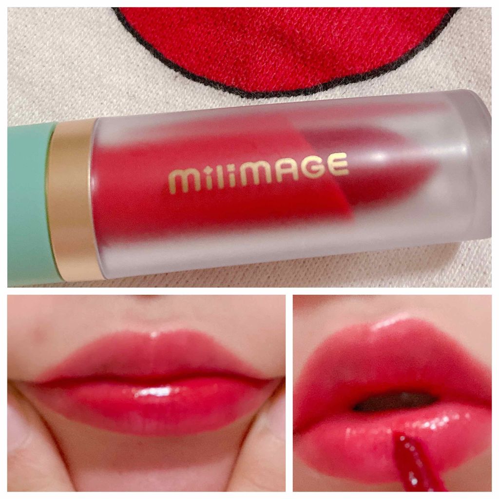 ウォーターライジングティント/MILIMAGE/リップティントを使ったクチコミ(2枚目)