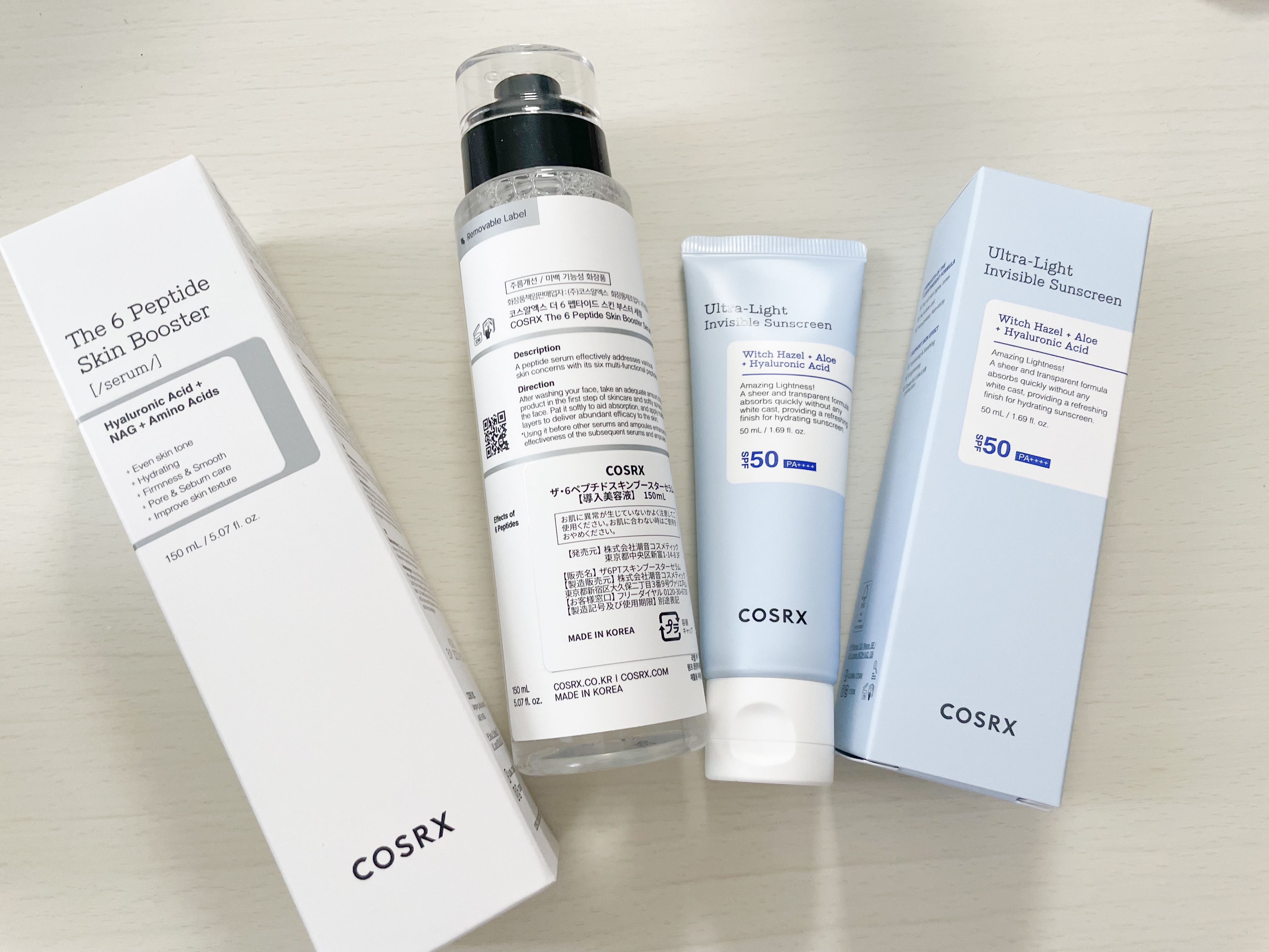 ウルトラライト透明UVクリーム/COSRX/日焼け止めクリームを使ったクチコミ（1枚目）