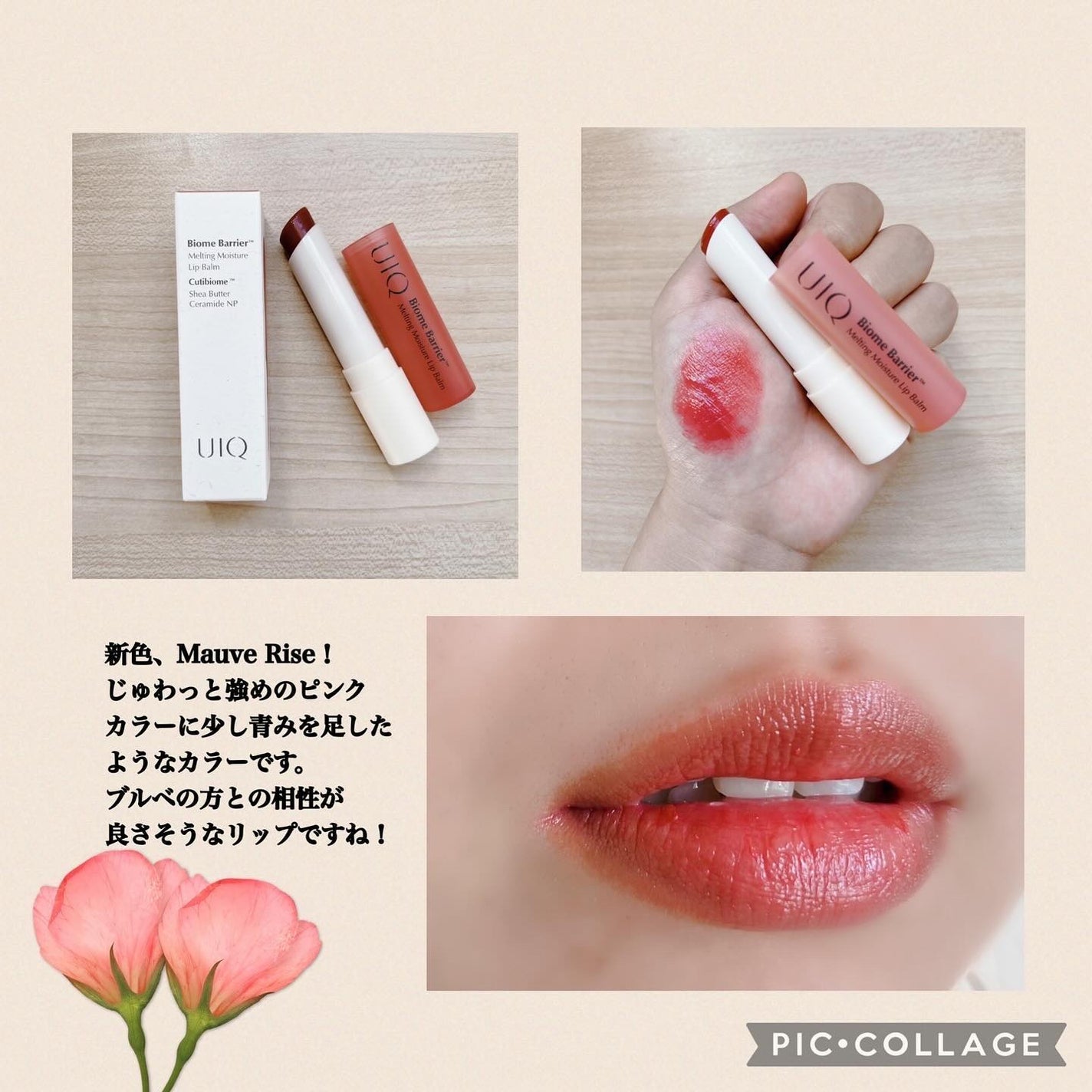 バイオームバリアメルティングモイスチャーリップバーム/UIQ/リップバームを使ったクチコミ(6枚目)