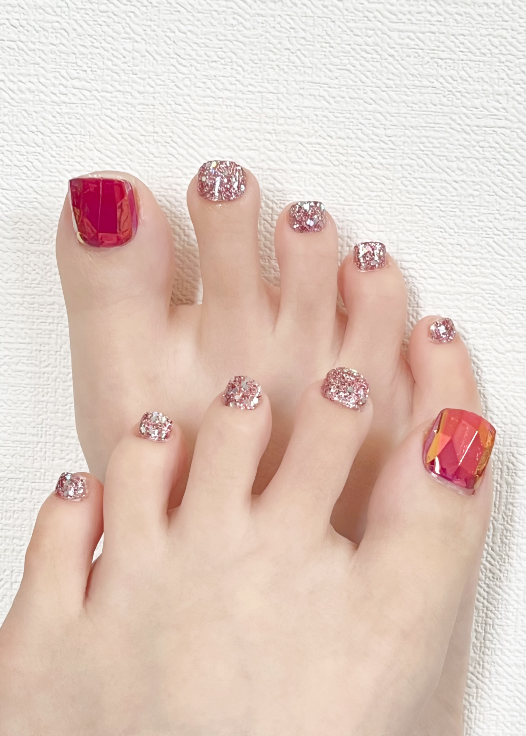 MAGIC PRESS FOOT Magenta Gem/DASHINGDIVA MAGICPRESS/ネイルシールを使ったクチコミ（3枚目）