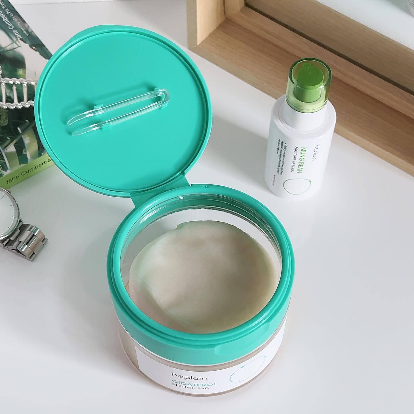 緑豆毛穴タイトアップセラム/beplain/美容液を使ったクチコミ（3枚目）